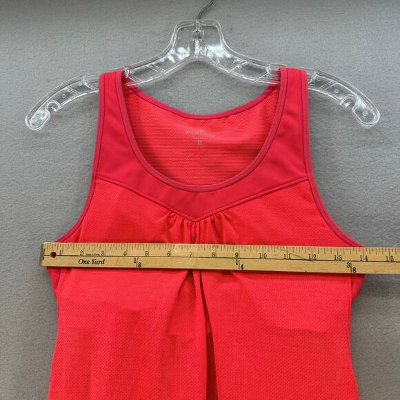 Athleta Tank Women's M Bright Coral w/ Sports Bra Racer Back Yoga Top Athleisure - Picture 8 of 9